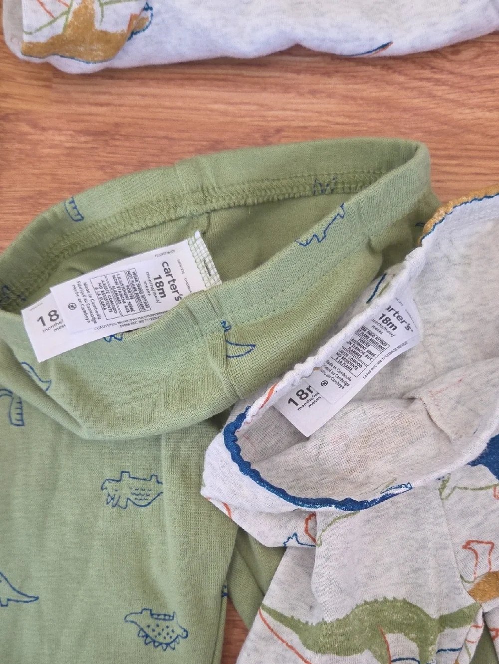 Carter's Boy 18M Bundle 5pcs Dinosaur Pajama Set Tiger Animal Navy Set NEW